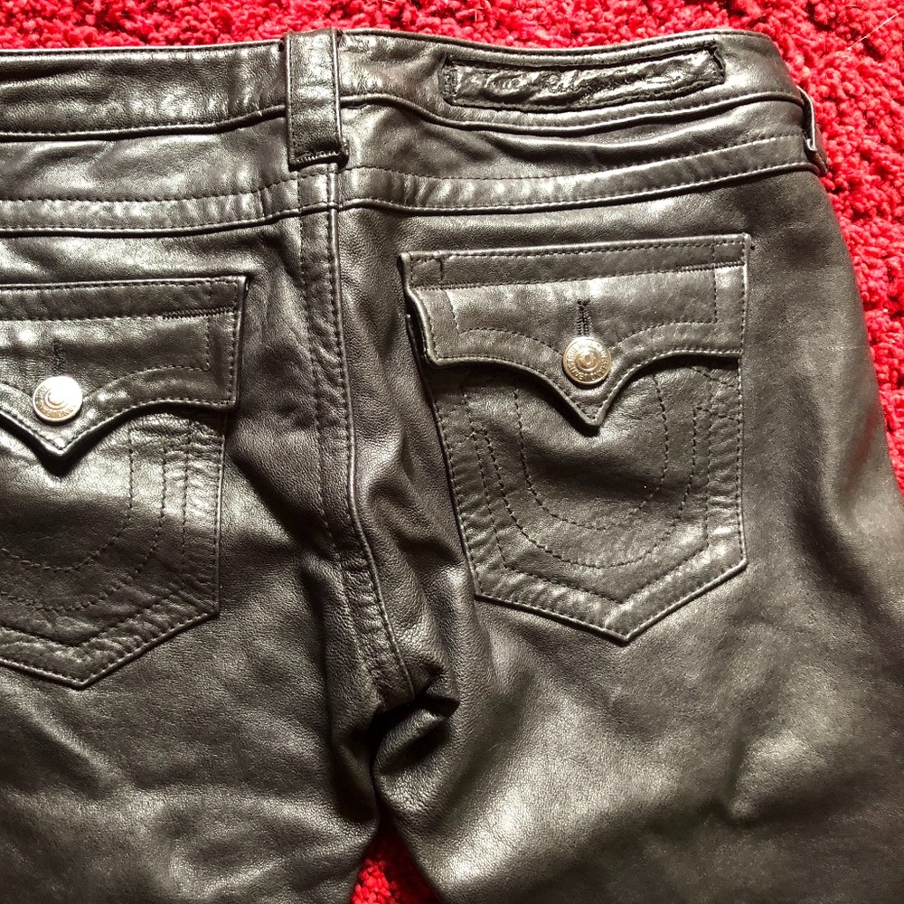 True Religion :: size 29 on tag ::  Leather Pants